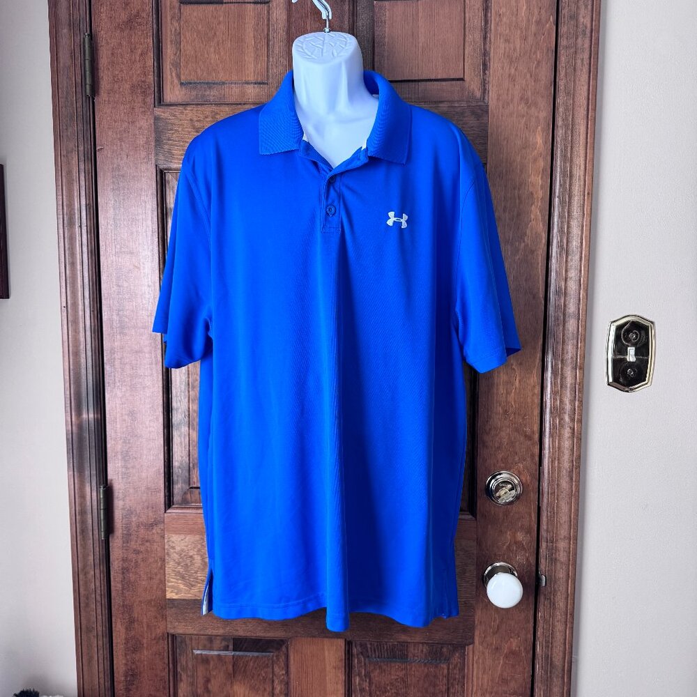 Under Armour Blue Loose Fit Golf Shirt 2X-Large